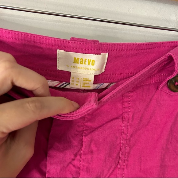 Anthropologie Maeve Classic High Rise Shorts in Pink - Picture 6 of 7